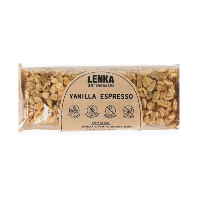 Lenka Craft Granola Bars - Vanilla Espresso Granola Bar.