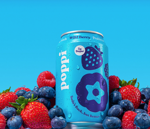 Poppi Wild Berry.