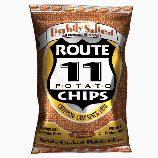 Route 11 Lightly Salted Potato Chips.