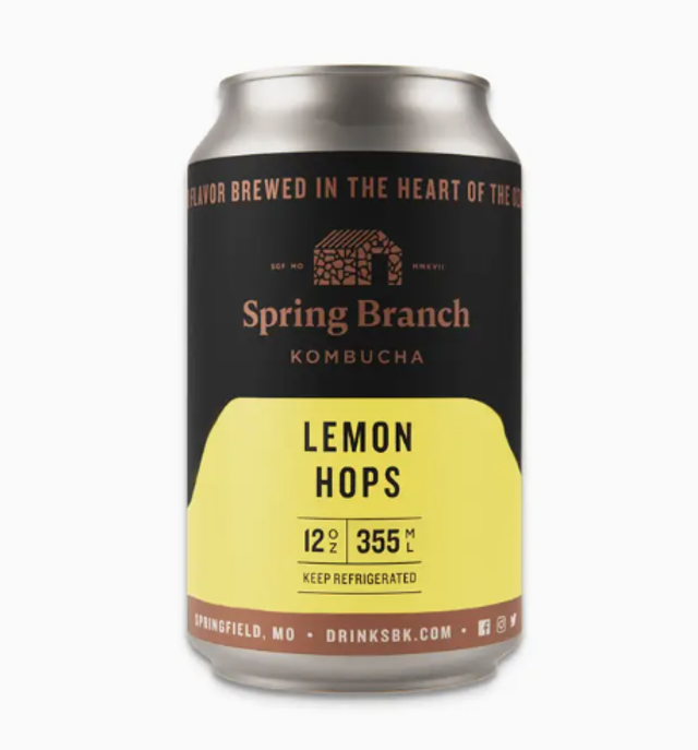 Spring Branch Kombucha Lemon Hops.