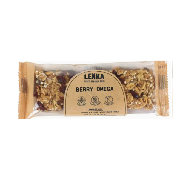 Lenka Craft Granola Bars - Berry Omega Granola Bar.