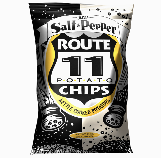 Route 11 Salt and Pepper Potato Chips.