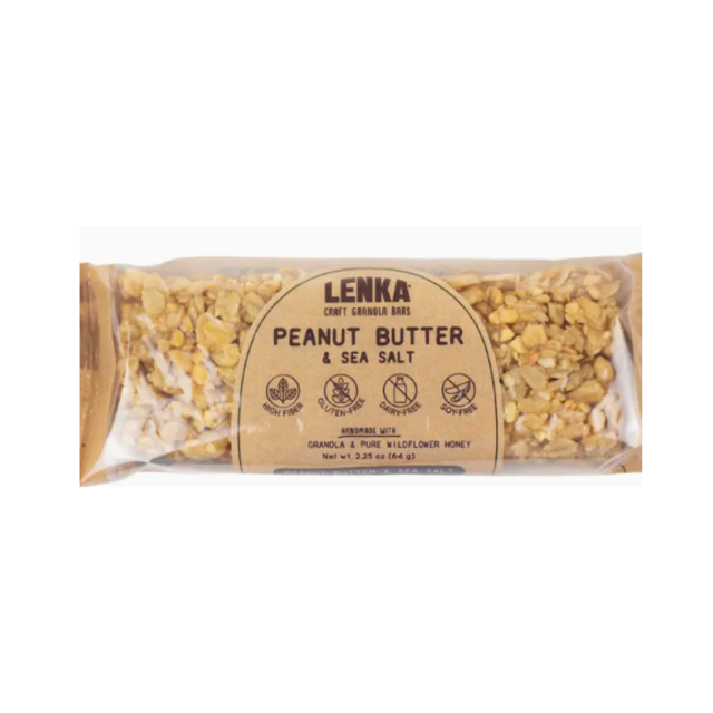 Lenka Craft Granola Bars - Peanut Butter with Sea Salt Granola Bar.